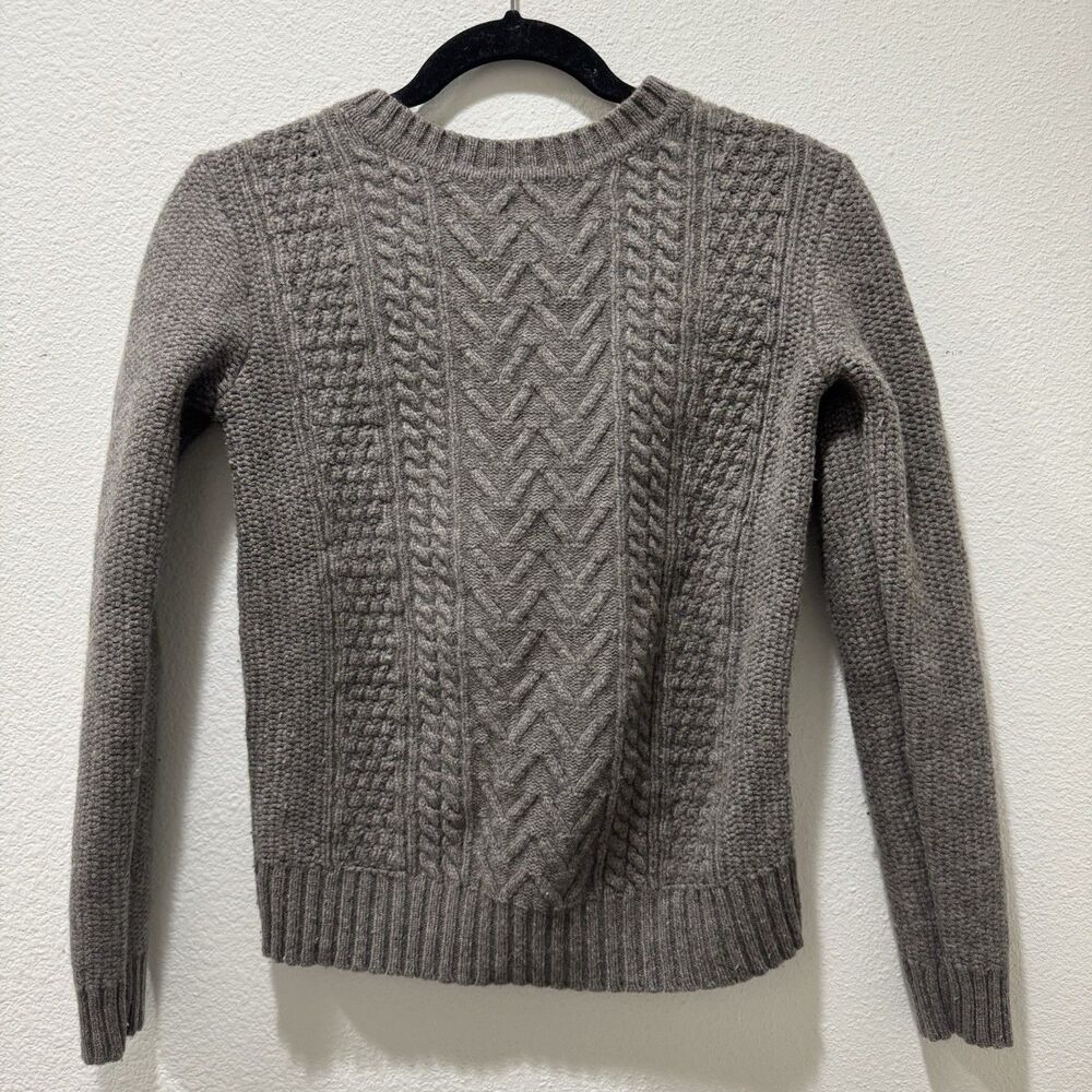 Marine Layer Fishermans Sweater Womens Sz S Cable Knit Wool Blend Pullover